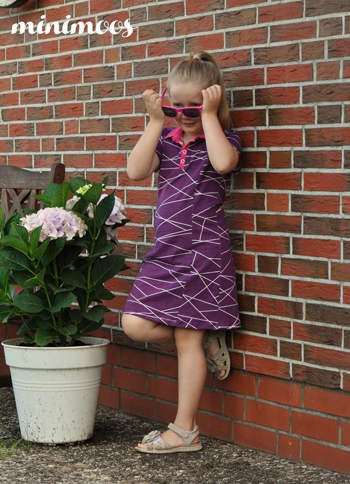 Designbeispiel: lillesol basics No.57 Polokleid & -Shirt