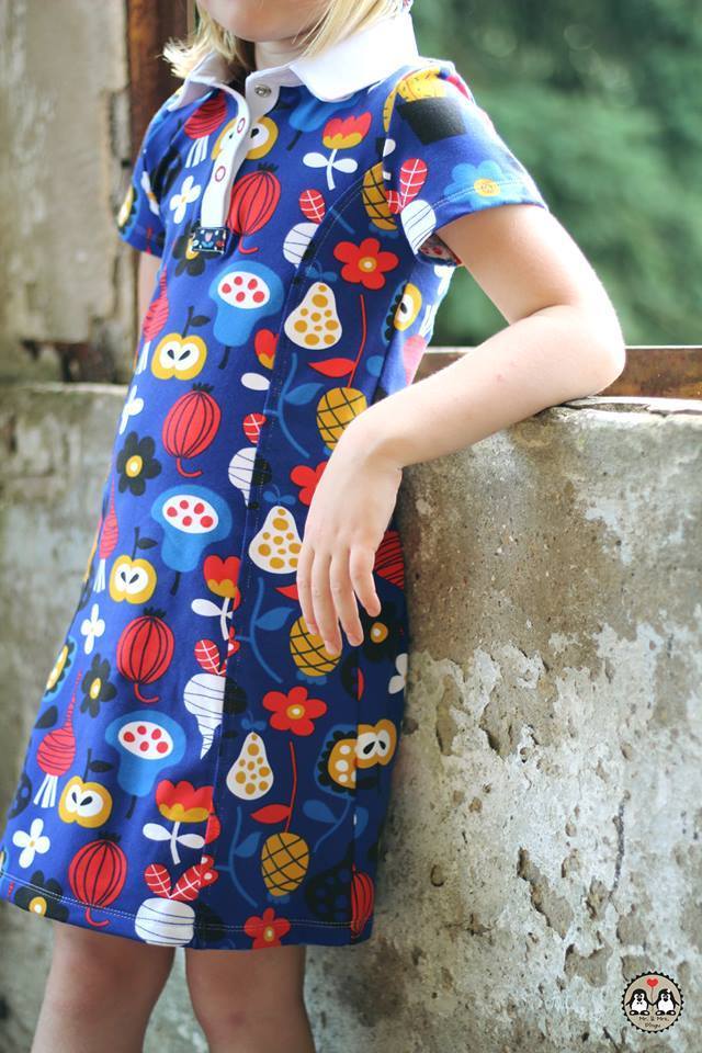 Designbeispiel: lillesol basics No.57 Polokleid & -Shirt