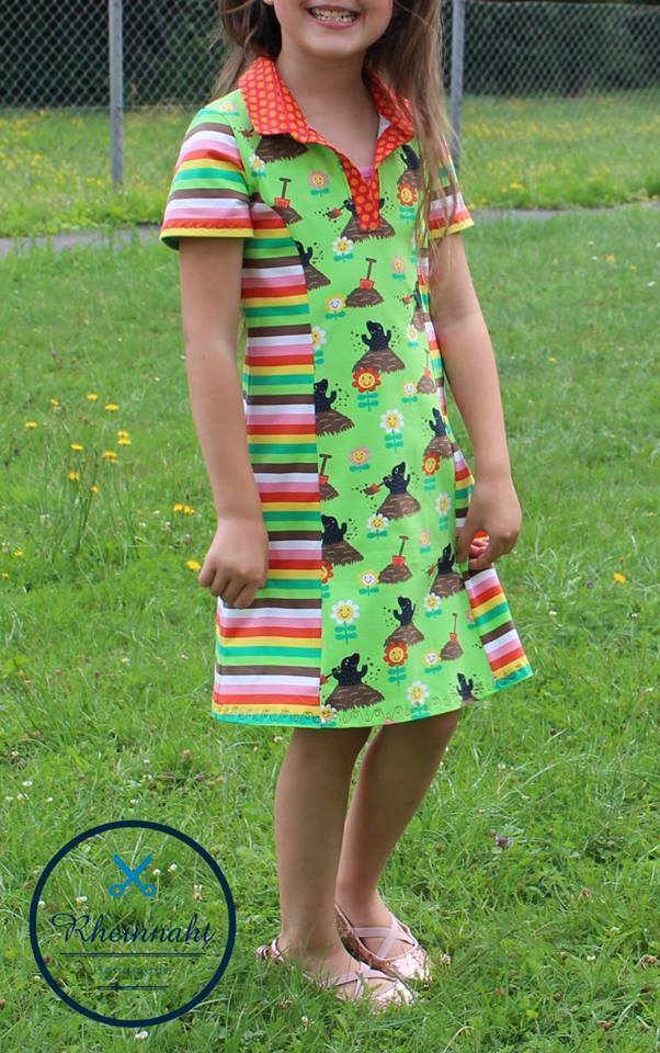Designbeispiel: lillesol basics No.57 Polokleid & -Shirt