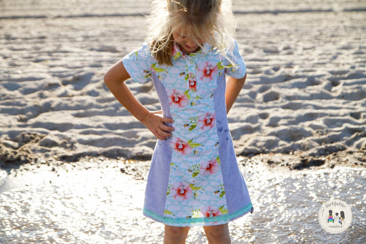 Designbeispiel: lillesol basics No.57 Polokleid & -Shirt