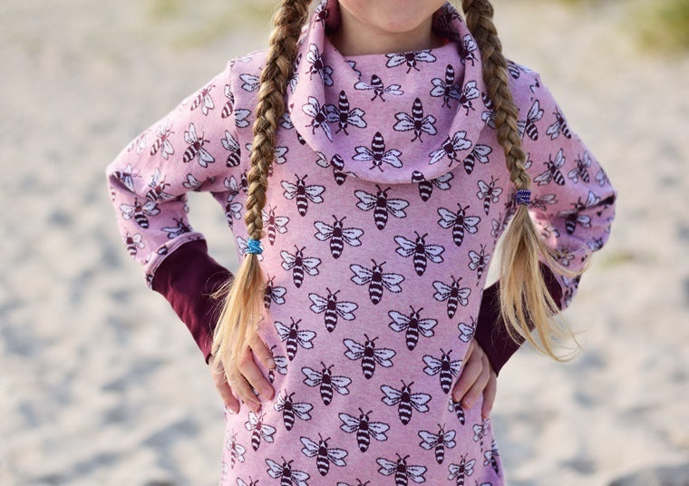 Ebook / Schnittmuster lillesol basics No.58 Shirt mit Kuschelkragen *mit Video-Anleitung*