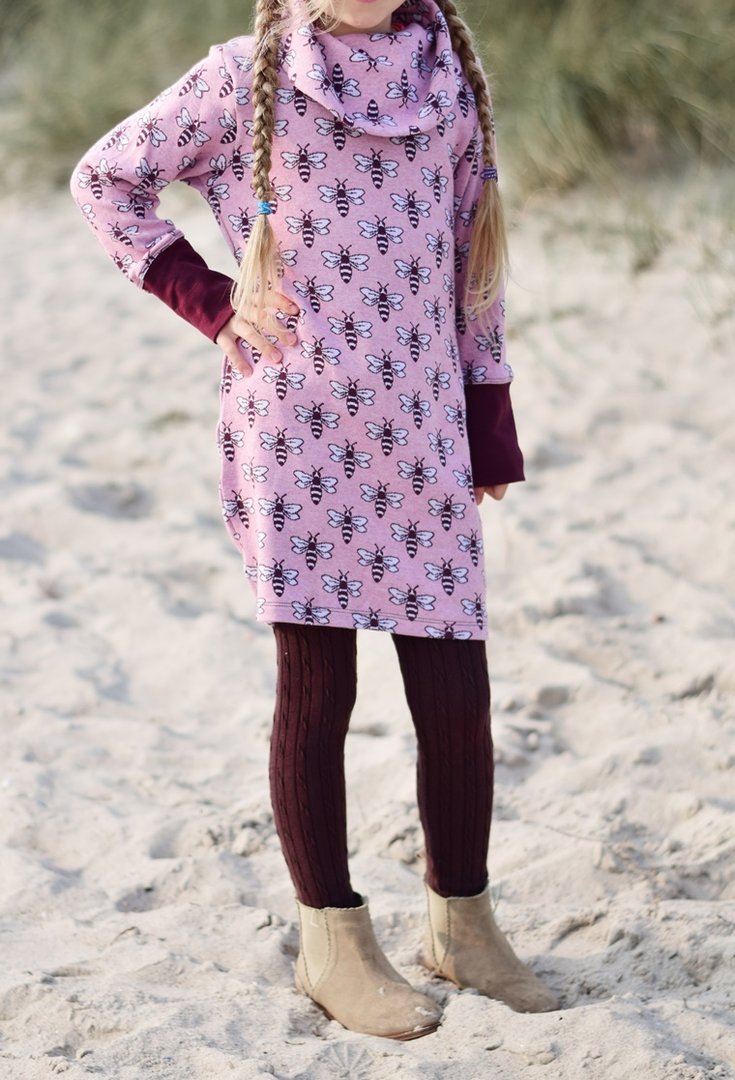 Ebook / Schnittmuster lillesol basics No.58 Shirt mit Kuschelkragen *mit Video-Anleitung*