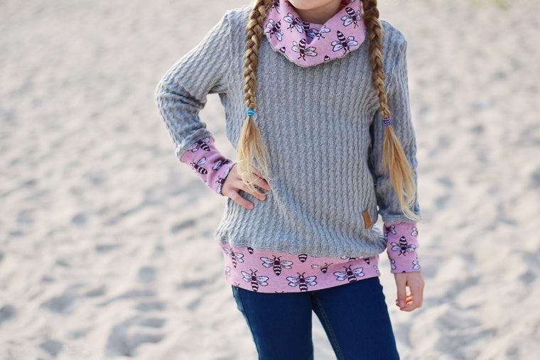 Ebook / Schnittmuster lillesol basics No.58 Shirt mit Kuschelkragen *mit Video-Anleitung*