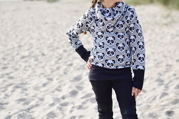 Designbeispiel: lillesol basics No.58 Shirt mit Kuschelkragen