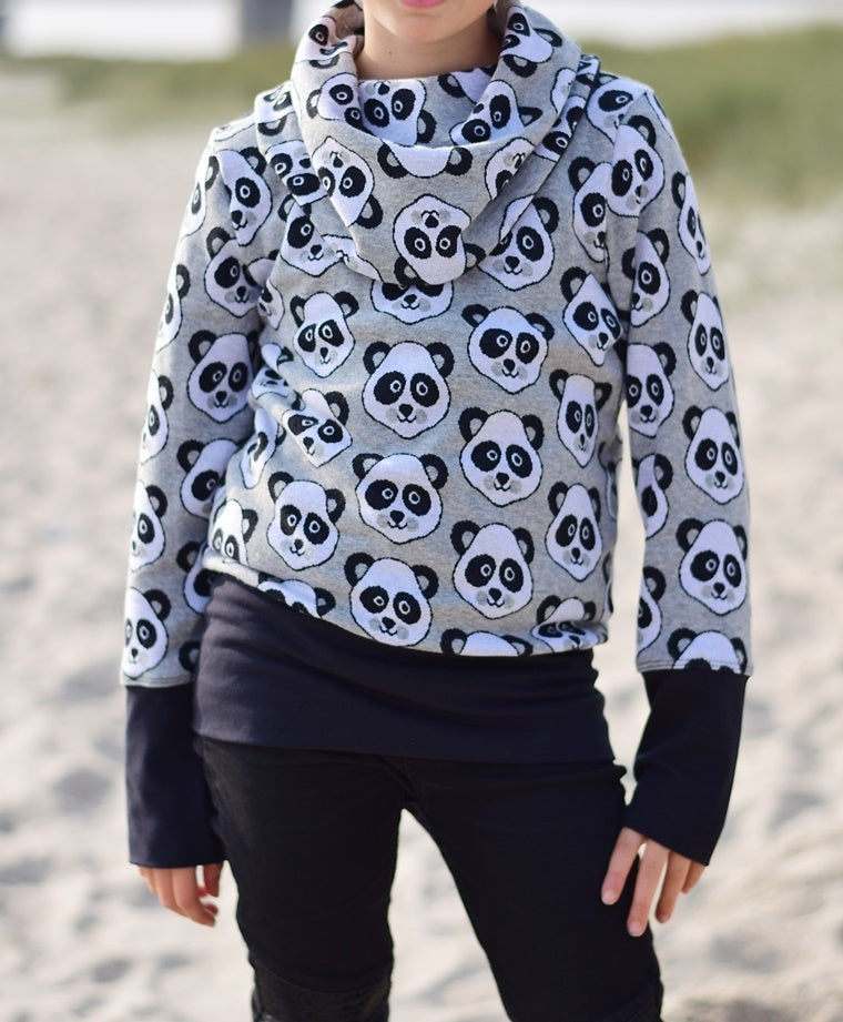 Designbeispiel: lillesol basics No.58 Shirt mit Kuschelkragen