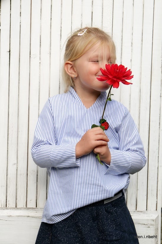 Ebook / Schnittmuster lillesol basics No.64 Flora-Bluse *mit Video-Nähanleitung*