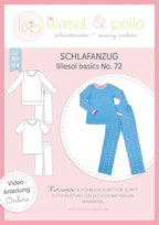 Papierschnittmuster lillesol basics No.72 Schlafanzug *mit Video-Nähanleitung* ✂✂✂