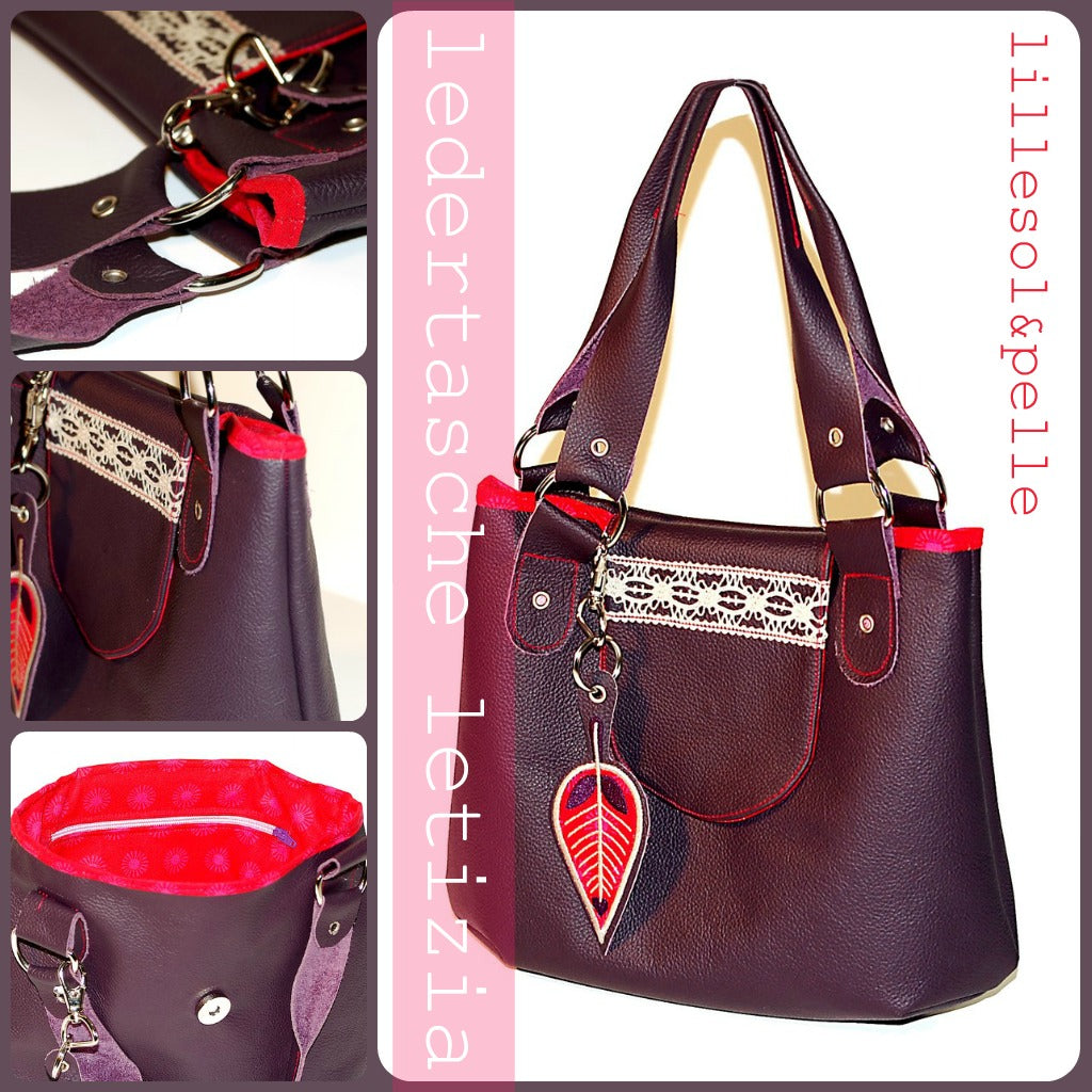 Ebook / Schnittmuster Lederhandtasche Letizia