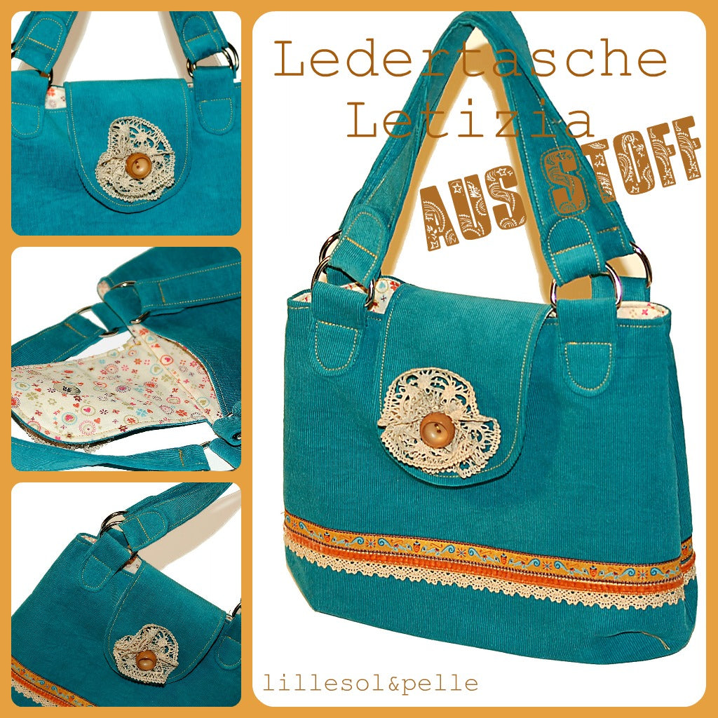Ebook / Schnittmuster Lederhandtasche Letizia