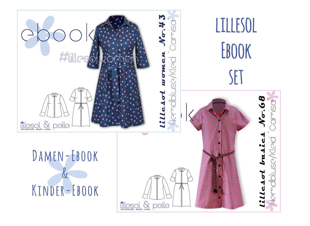 lillesol ebook set basics No.68 und women No.43 * mit Video-Nähanleitung *