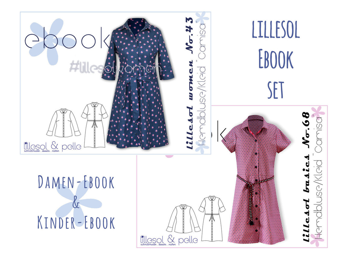 lillesol ebook set basics No.68 und women No.43 * mit Video-Nähanleitung *