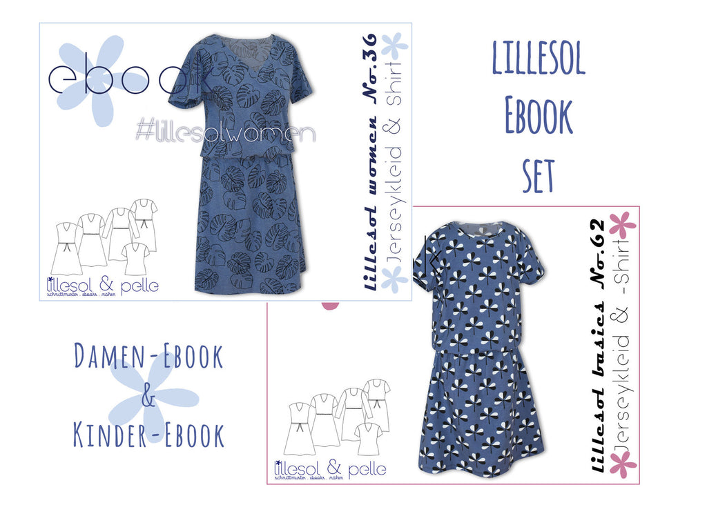 lillesol ebook set basics No.62 und women No. 36 * mit Video-Nähanleitung *