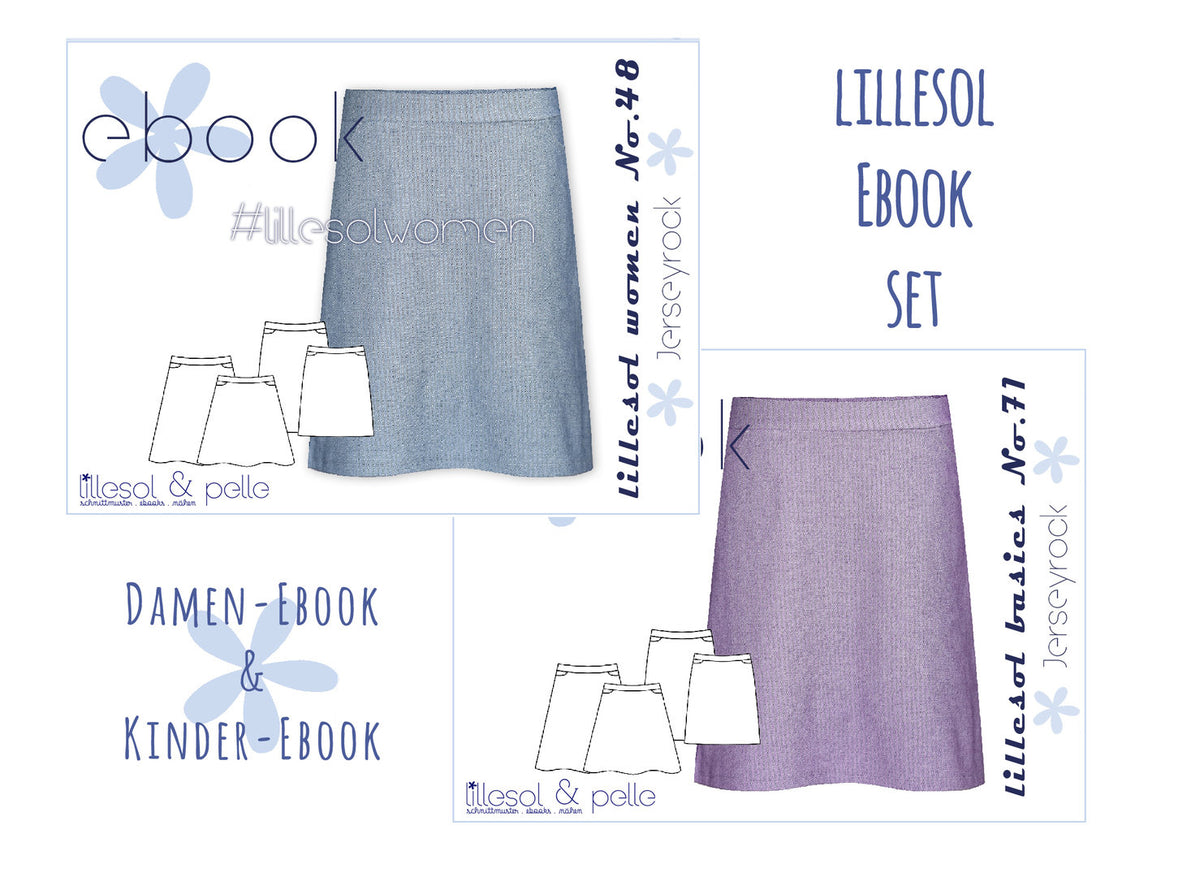 lillesol ebook set basics No.71 und women No.48 * mit Video-Nähanleitung *