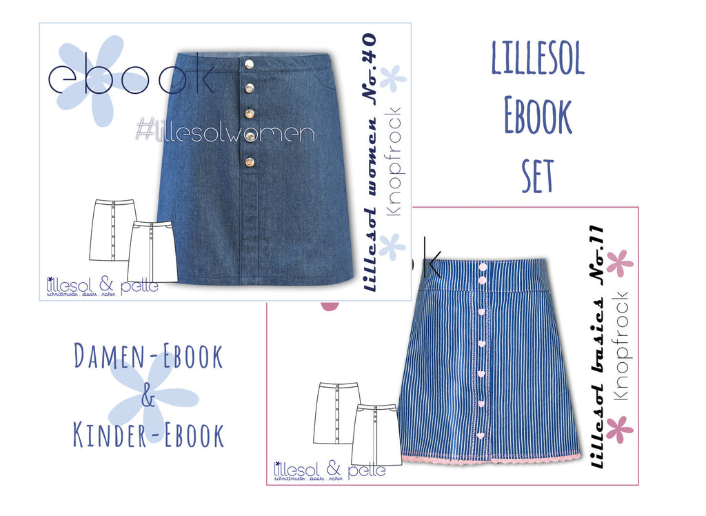 lillesol ebook set basics No.11 und women No.40 * mit Video-Nähanleitung *