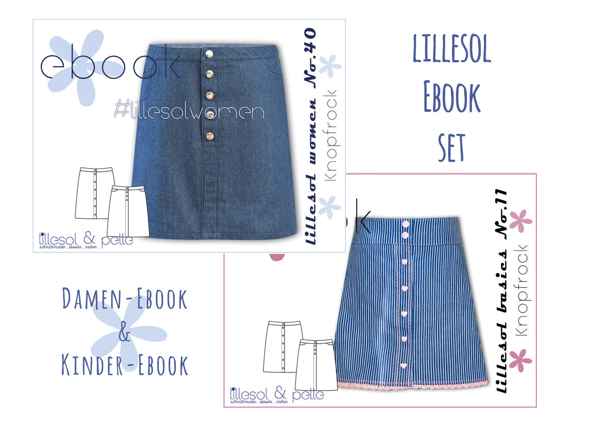 lillesol ebook set basics No.11 und women No.40 * mit Video-Nähanleitung *