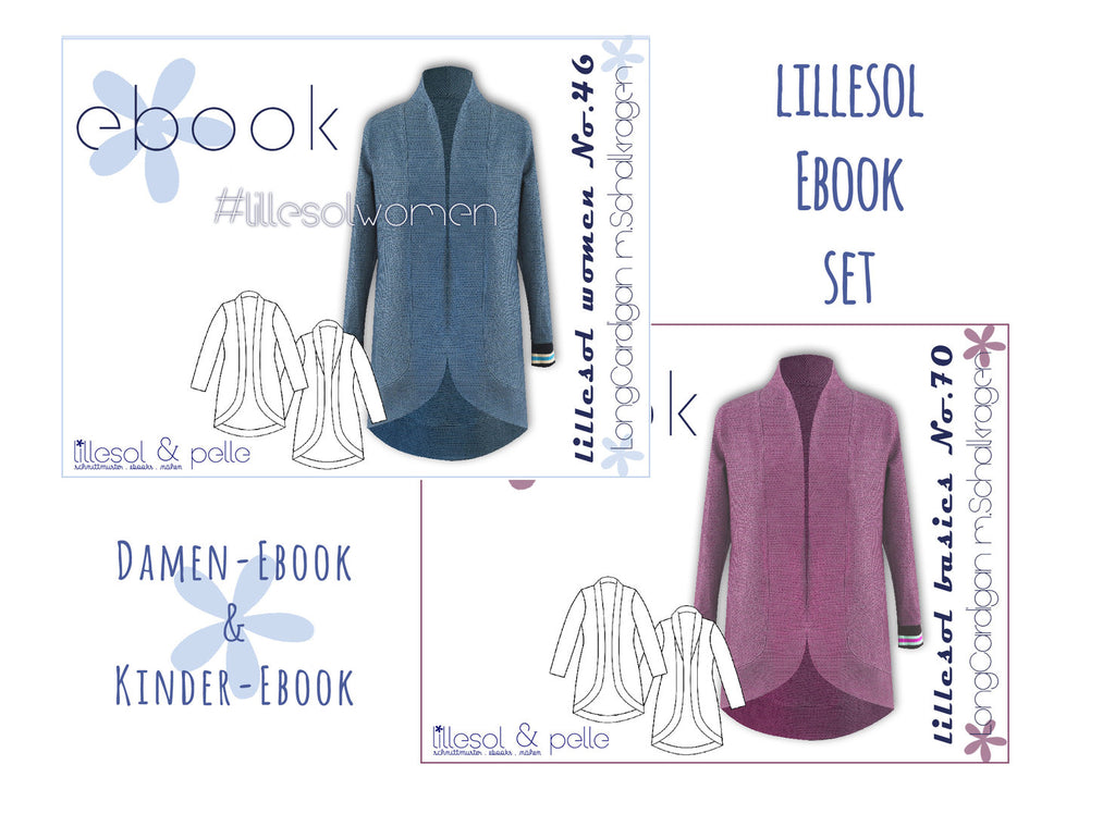 lillesol ebook set basics No.70 und women No.46 * mit Video-Nähanleitung *