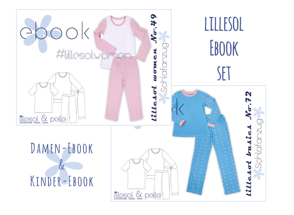 lillesol ebook set basics No.72 und women No.49 * mit Video-Nähanleitung *