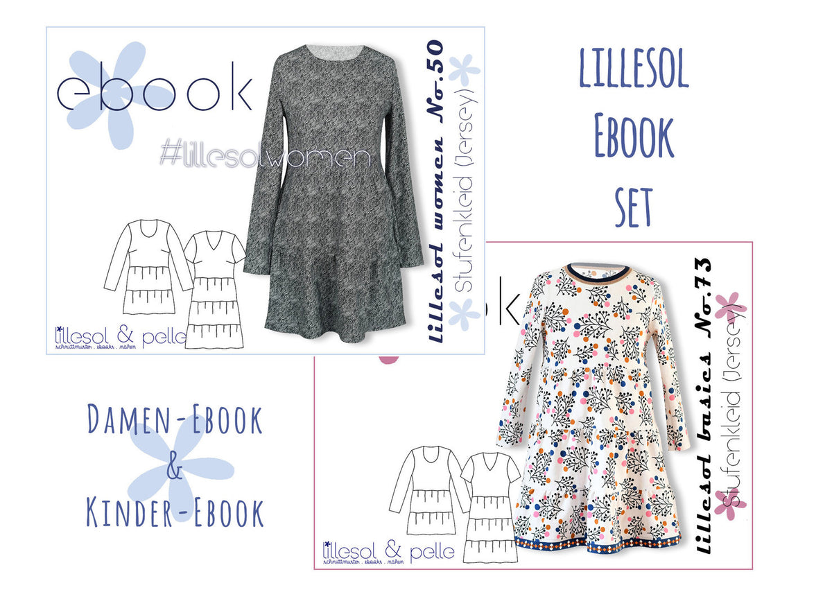 lillesol ebook set basics No.73 und women No.50 * mit Video-Nähanleitung *