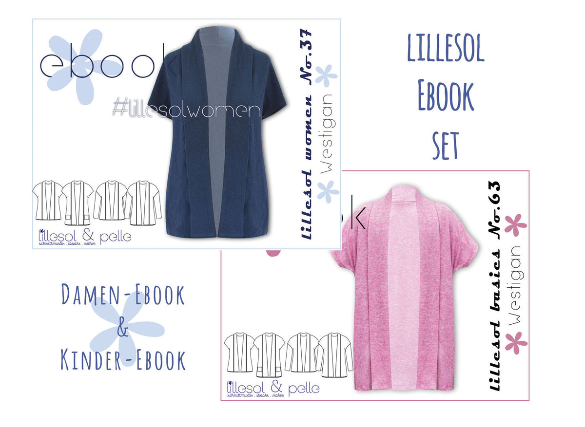 lillesol ebook set basics No.63 und women No.37 * mit Video-Nähanleitung *