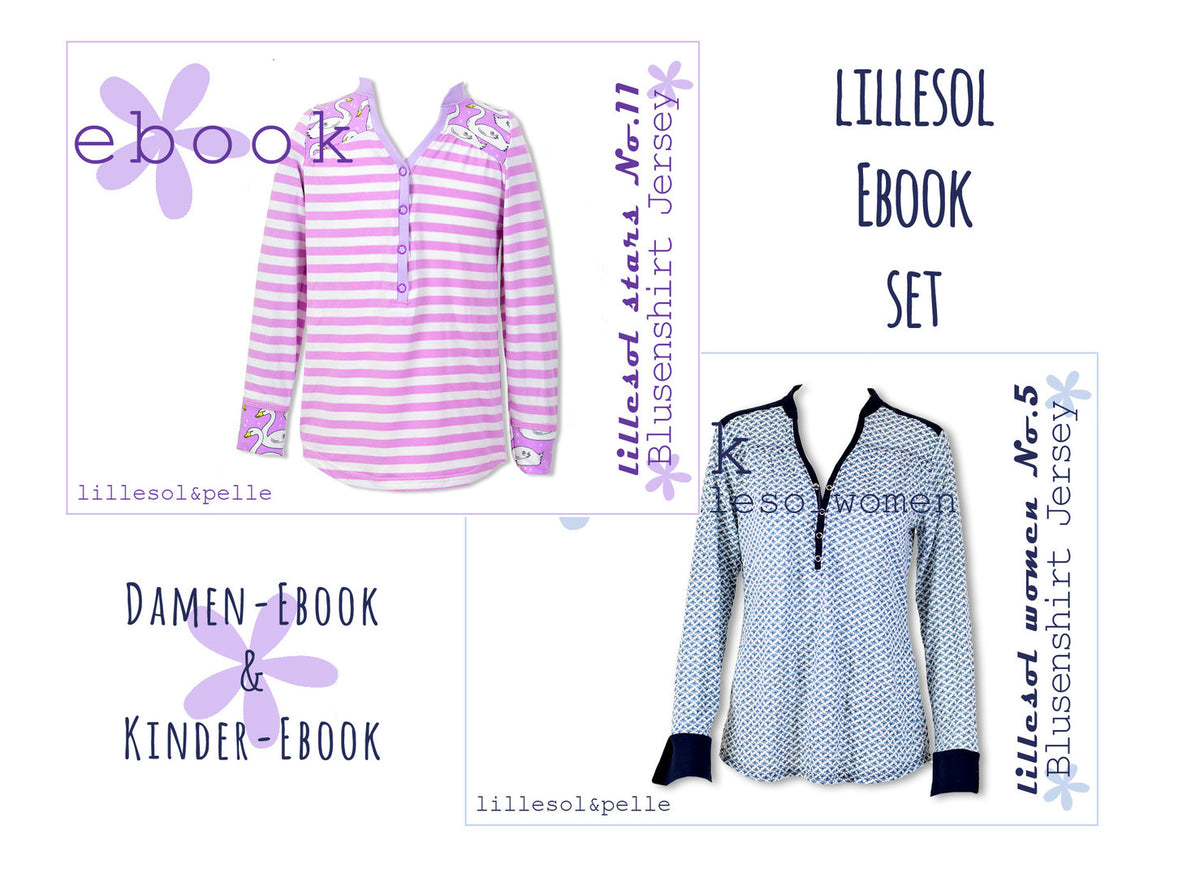 lillesol ebook set stars No.11 und women No.5 *mit Video-Nähanleitung*