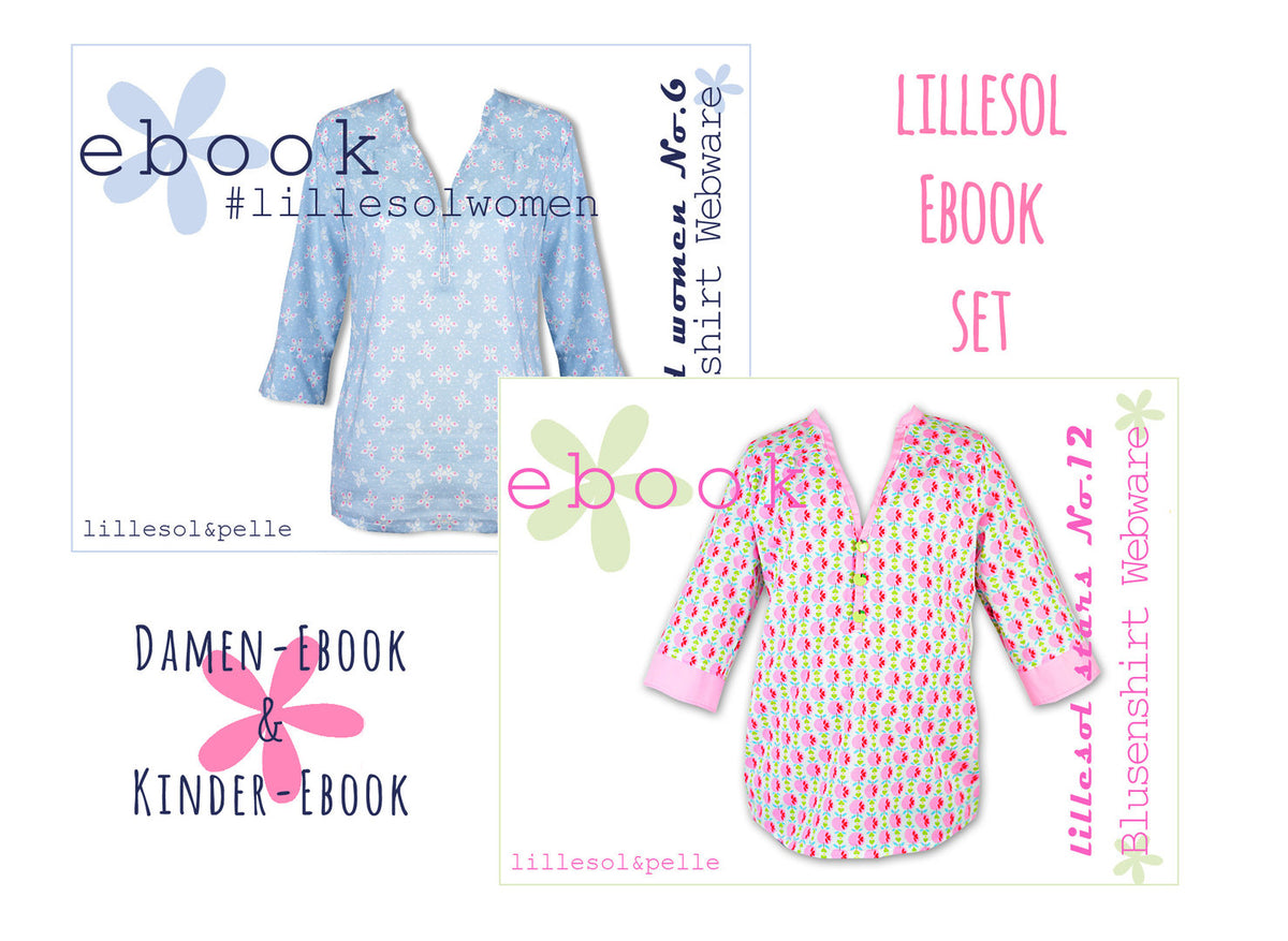 lillesol ebook set stars No.12 und women No.6 *mit Video-Nähanleitung*