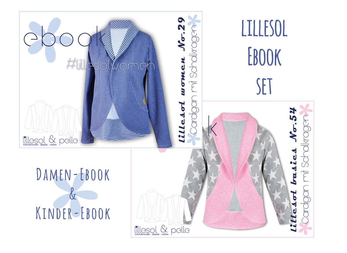 lillesol ebook set basics No.54 und women No.29 * mit Video-Nähanleitung *
