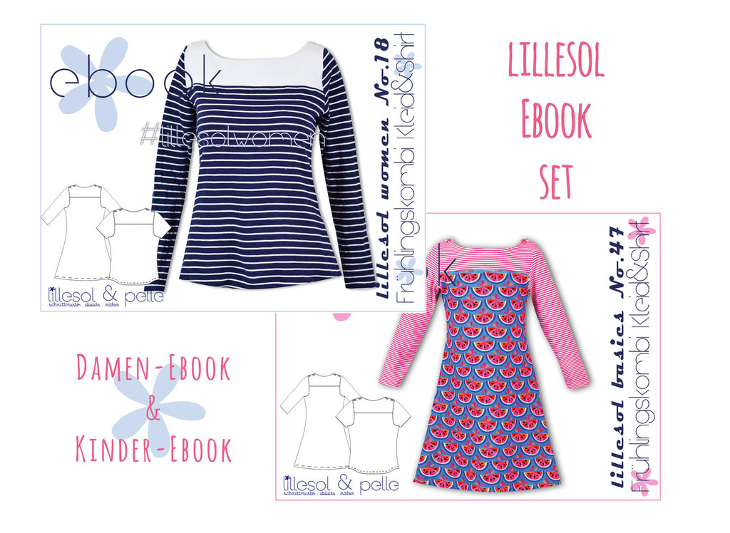lillesol ebook set basics No.47 und women No.18 *mit Video-Nähanleitung*