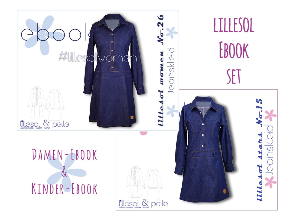 lillesol ebook set stars No. 15 und women No.26 *mit Video-Nähanleitung*