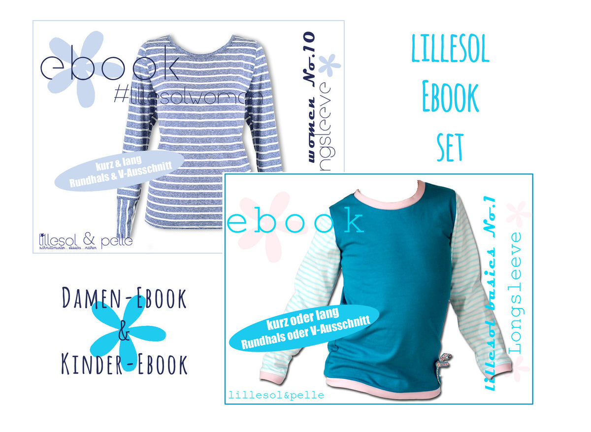 lillesol ebook set basic No.1 und women No.10 *mit Video-Nähanleitung*