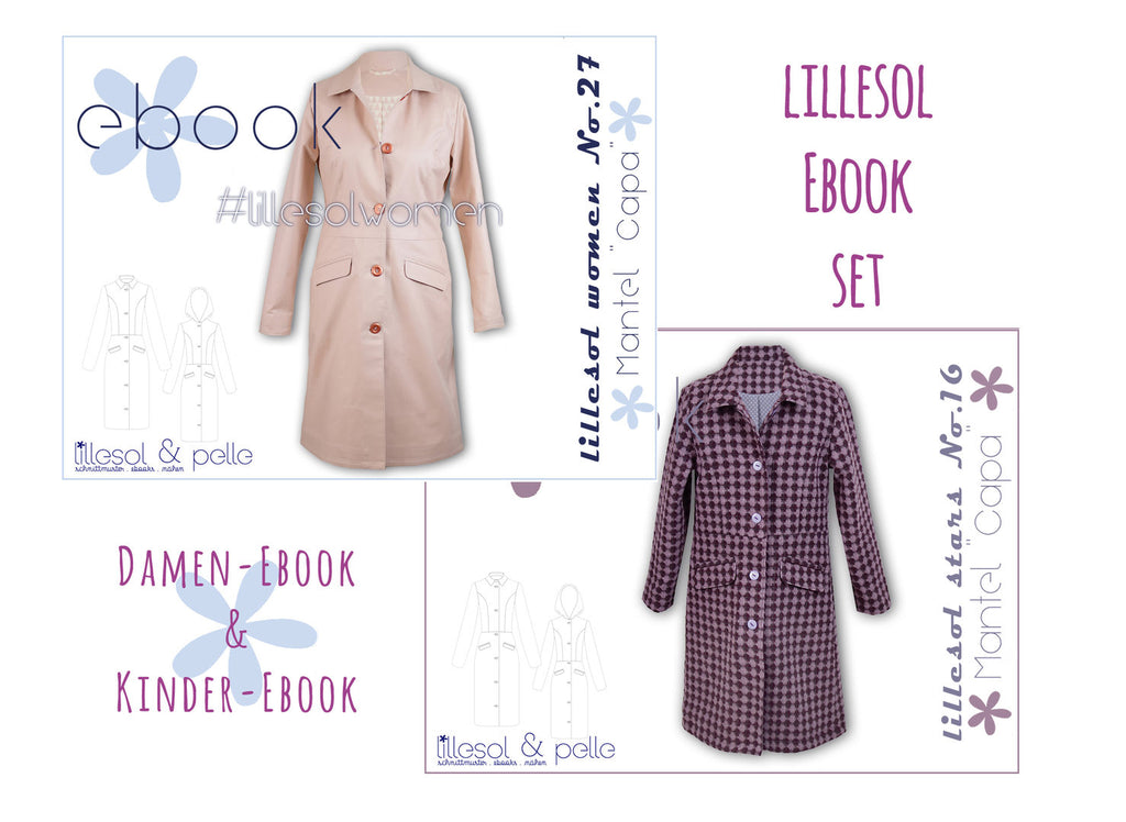 lillesol ebook set stars No. 16 und women No.27 *mit Video-Nähanleitung*