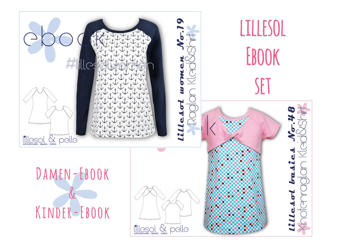 lillesol ebook set basics No.48 und women No.19 *mit Video-Nähanleitung* * mit Video-Nähanleitung *