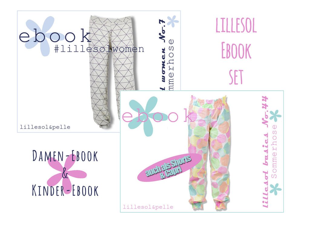 lillesol ebook set basic No.44 und women No.7 * mit Video-Nähanleitung*