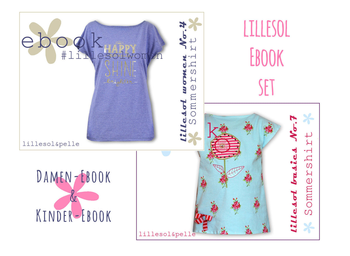 lillesol ebook set basics No.7 und women No.4 *mit Video-Nähanleitung*