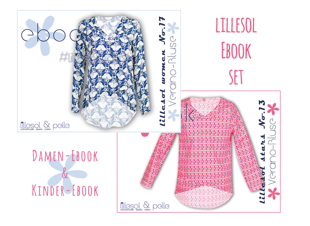 lillesol ebook set stars No.13 und women No.17 *mit Video-Nähanleitung*