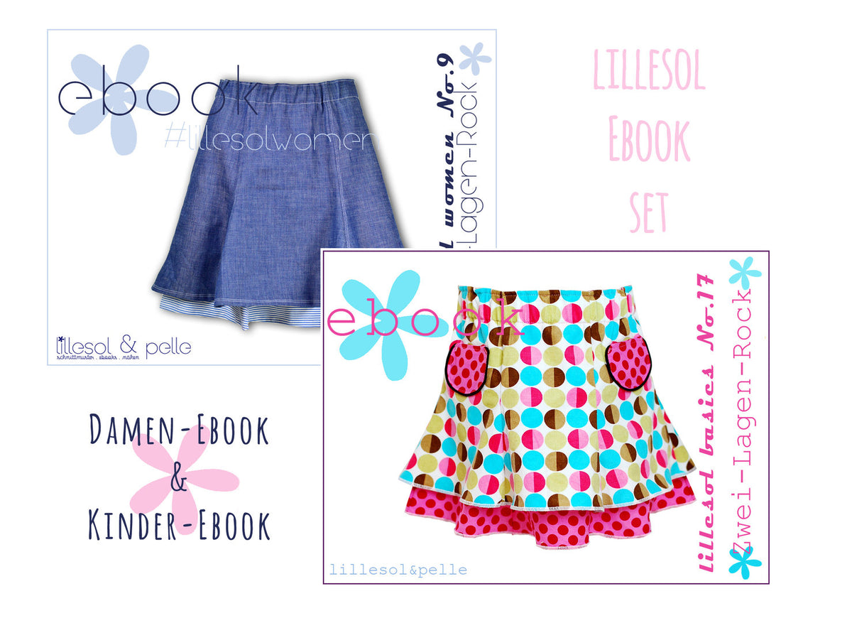 lillesol ebook set basic No.17 und women No.9 * mit Video-Nähanleitung *