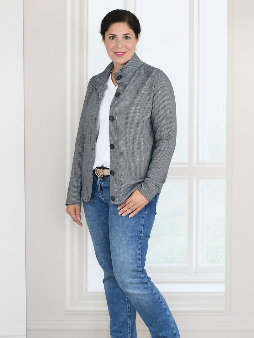 Ebook / Schnittmuster lillesol women No.68 Cardigan "Viga" *mit Video Nähanleitung*