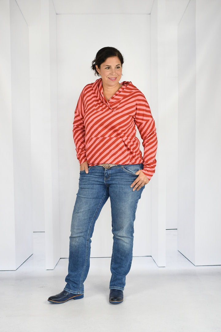 Papierschnittmuster lillesol women No.58 Oversize-Hoodie *mit Video-Nähanleitung* ✂✂✂