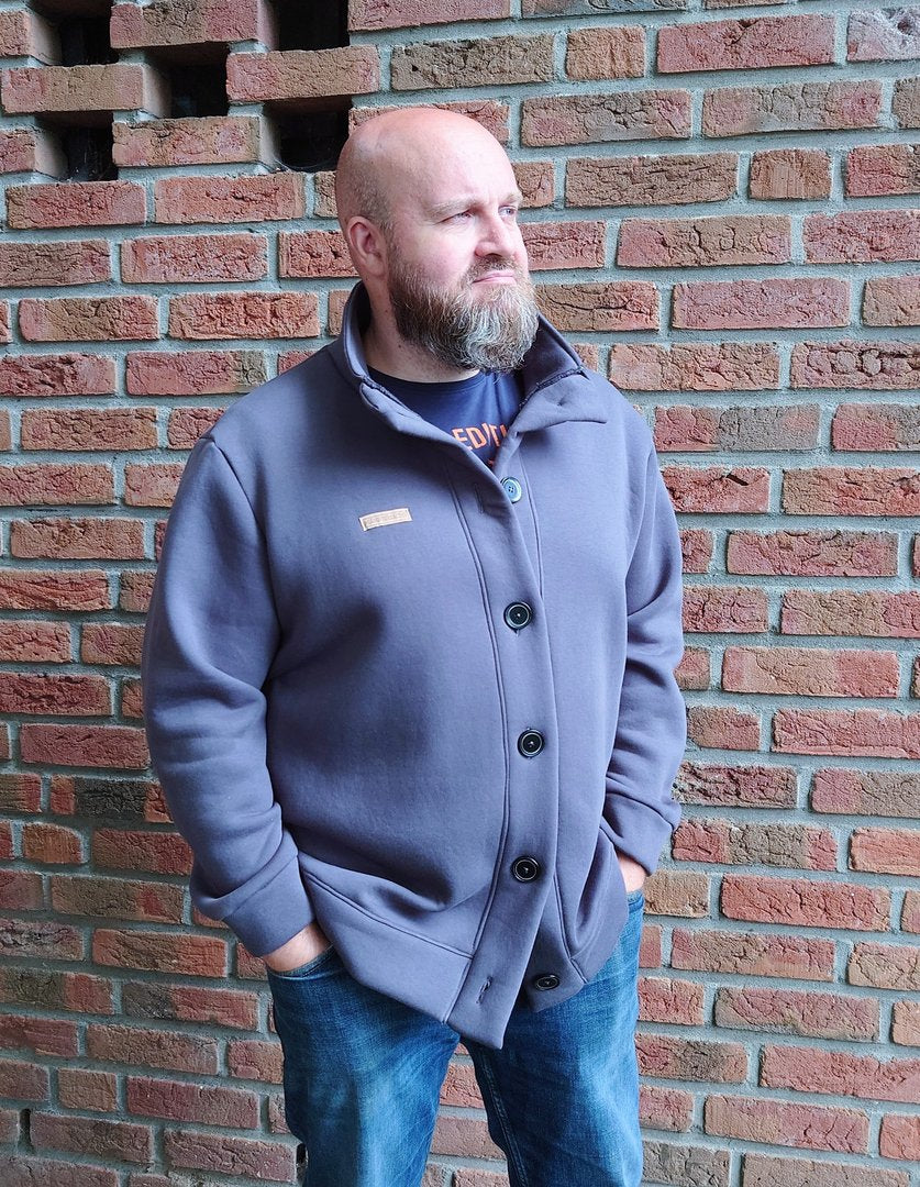 Papierschnittmuster lillesol men No.3 Cardigan "Viga" *mit Video-Nähanleitung*✂✂✂