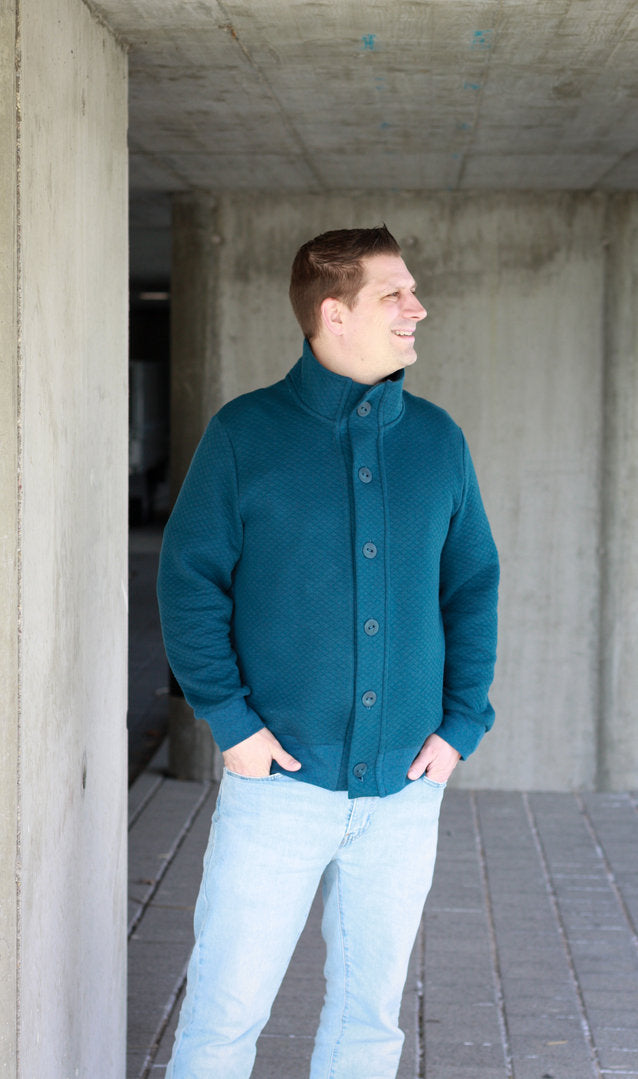 Ebook / Schnittmuster lillesol men No3 Cardigan "Viga" *mit Video-Nähanleitung*