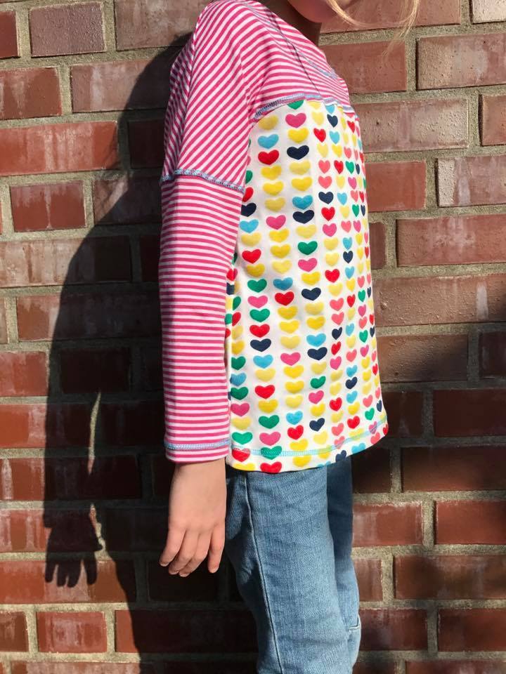 Designbeispiel: lillesol basics No.53 Frühlingsshirt