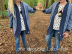 Designbeispiel: lillesol basics No.70 LongCardigan mit Schalkragen