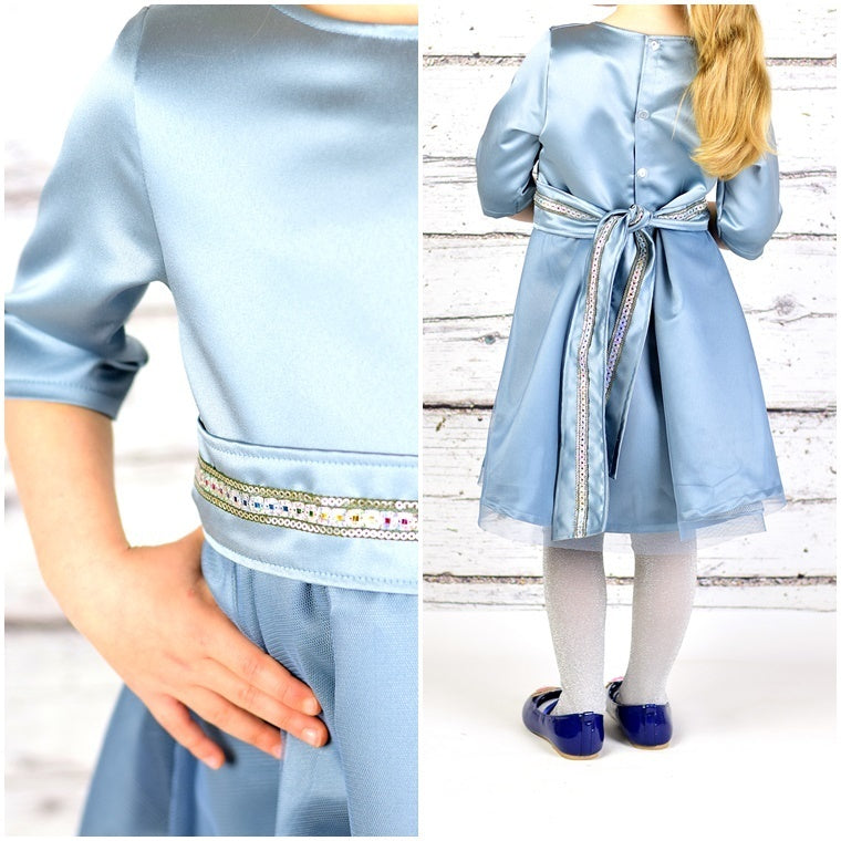 Ebook / Schnittmuster lillesol stars No.10 Kleid mit Schärpe