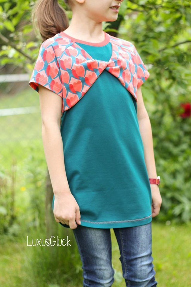 Designbeispiel: lillesol basics No.48 Knotenraglan Shirt & Tunika
