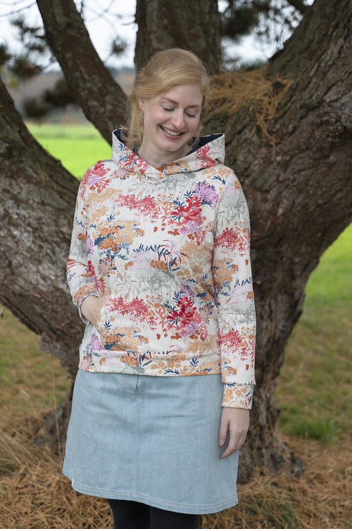 Papierschnittmuster lillesol women No.100 Hoodie "Fiesta" *mit Video-Nähanleitung ✂✂✂