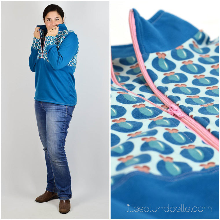 Ebook / Schnittmuster lillesol women No.12 Fleece-Pulli