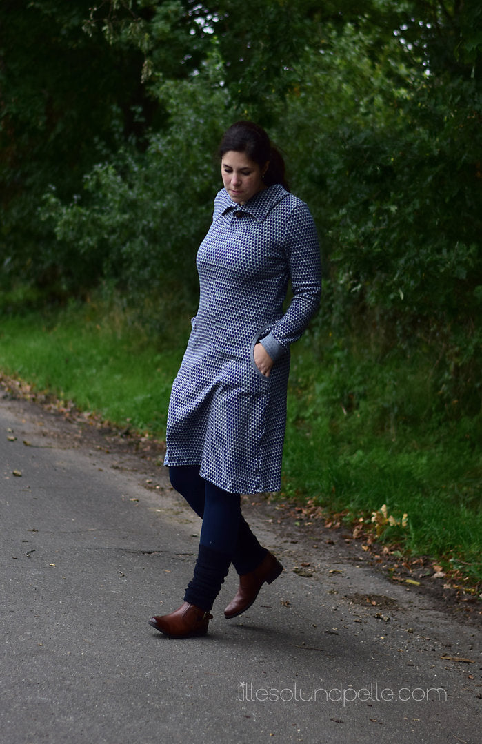 Ebook / Schnittmuster lillesol women No.13 Winterkombi Kleid & Shirt *mit Video-Nähanleitung*
