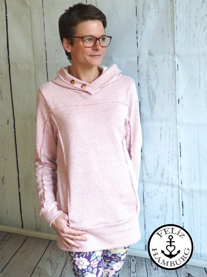 Ebook / Schnittmuster lillesol women No.25 Hoodie * mit Video-Nähanleitung *