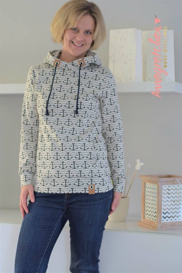 Ebook / Schnittmuster lillesol women No.25 Hoodie * mit Video-Nähanleitung *