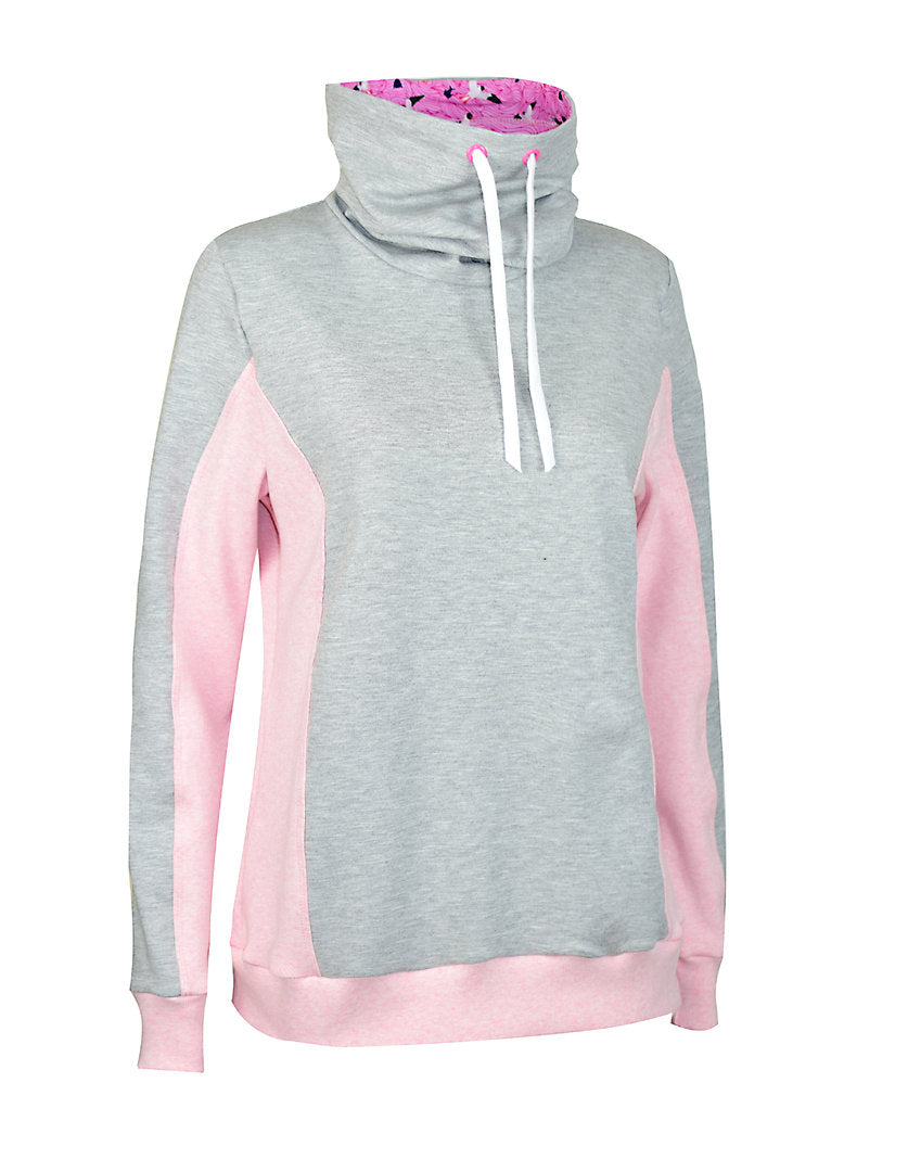 Sweat Melange Uni Basic - hellgrau / Stoff "Eike" von Swafing