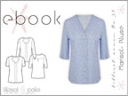 Ebook / Schnittmuster lillesol women No.30 Marisol-Bluse * mit Video-Nähanleitung *